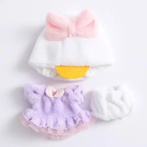 purple Новая Одежда для куклы OB bjd, костюм Утки, рубашка+ нижнее белье+ шапка, комплект одежды для куклы с уткой для ob11, obitsu11, Molly, 1/12, аксессуары для куклы bjd - Цвет: purple