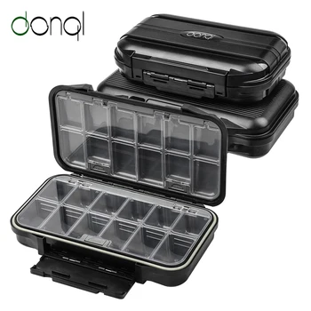 

DONQL High Quality Fishing Tackle Box Waterproof Double Side Lure Hooks Boxes Carp Fly Fishing Accessories Storage Case