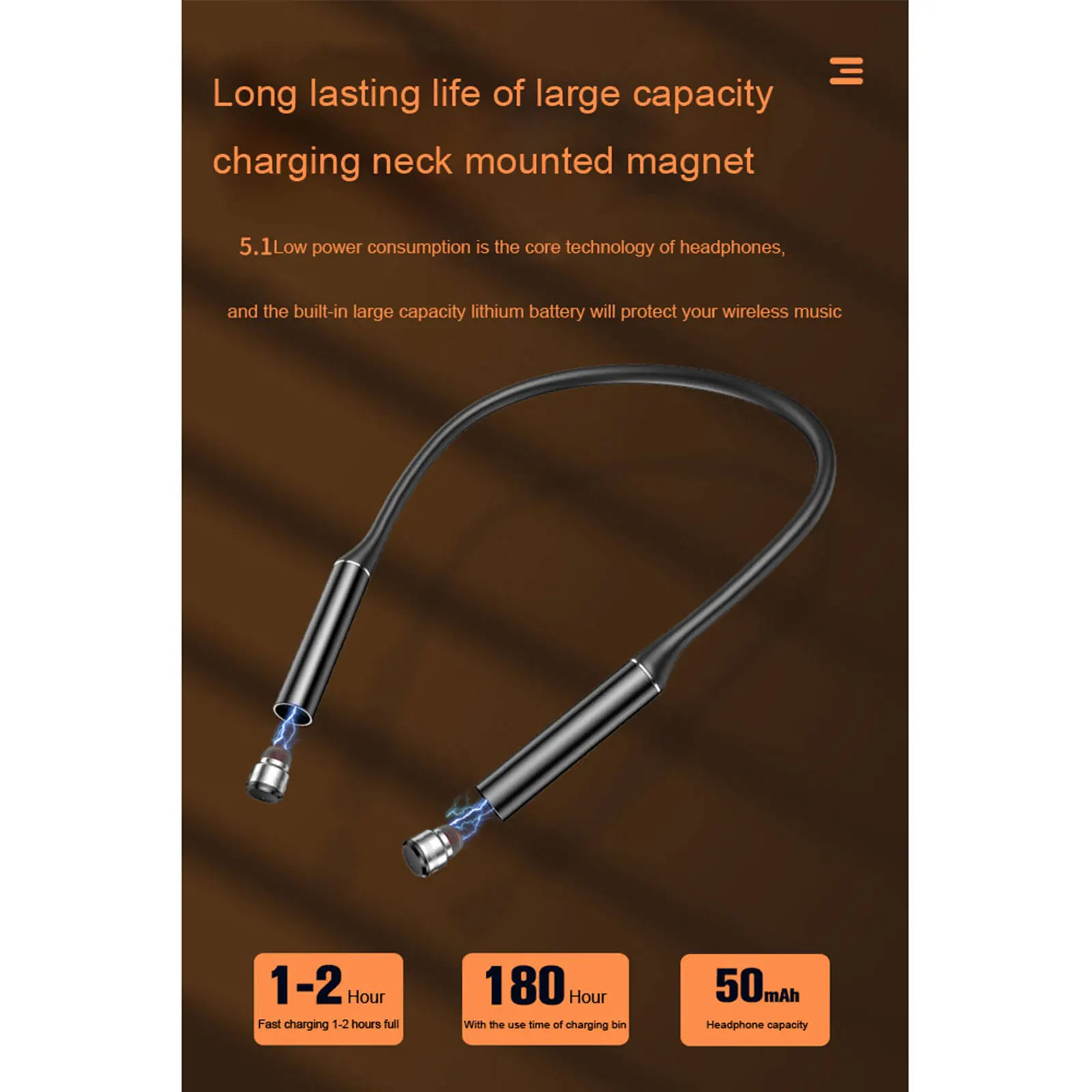 Neckband Bluetooth Headset Magnetic IPX5 Waterproof 6MM Smart Touch Earphone Sport Music Headphone Handsfree In Ear Earbuds