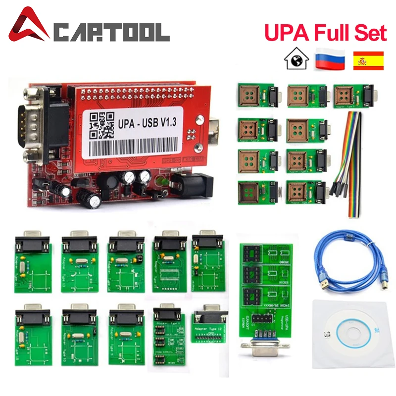 Автомобильный ECU Программатор серийный программатор UPA USB V1.3 с полными адаптерами