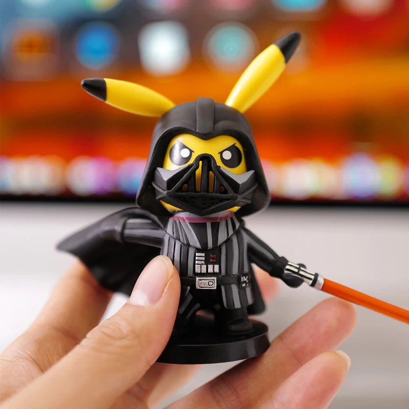 Pikachu Cosplay Darth Vader Start Wars Knight PVC Action Figure Toy Gift for Kid 