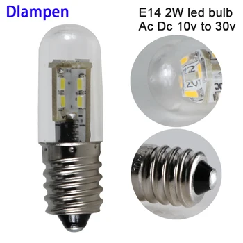 

6pcs lampadine led e14 bulb light Ac Dc 12 24 volt 2W mini corn light Candelabra Replace 30W Halogen Lights 12v 24v home lamp