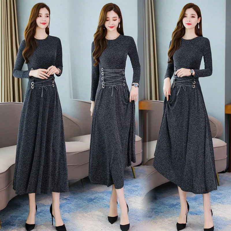 

French Non-mainstream Ladies' Dress 2019 Early Autumn New Style WOMEN'S Dress Korean-style Fashion Elegant Waist Hugging Slimmin