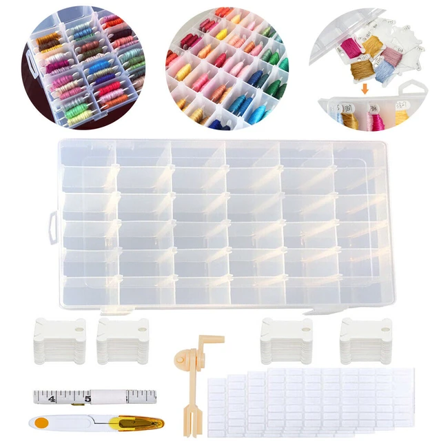 Organizer Embroidery Beads  Embroidery Floss Organizer Diy - 2023 24  Storage Box - Aliexpress