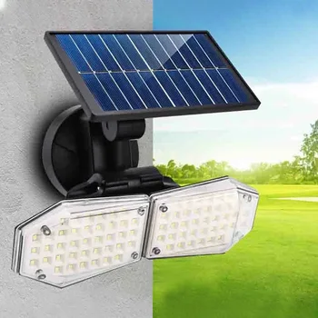 

Double Heads LED Solar Light Outdoor Solar Lamp Powered Sunlight Waterproof PIR Motion Sensor Street Light for Garden Decoration