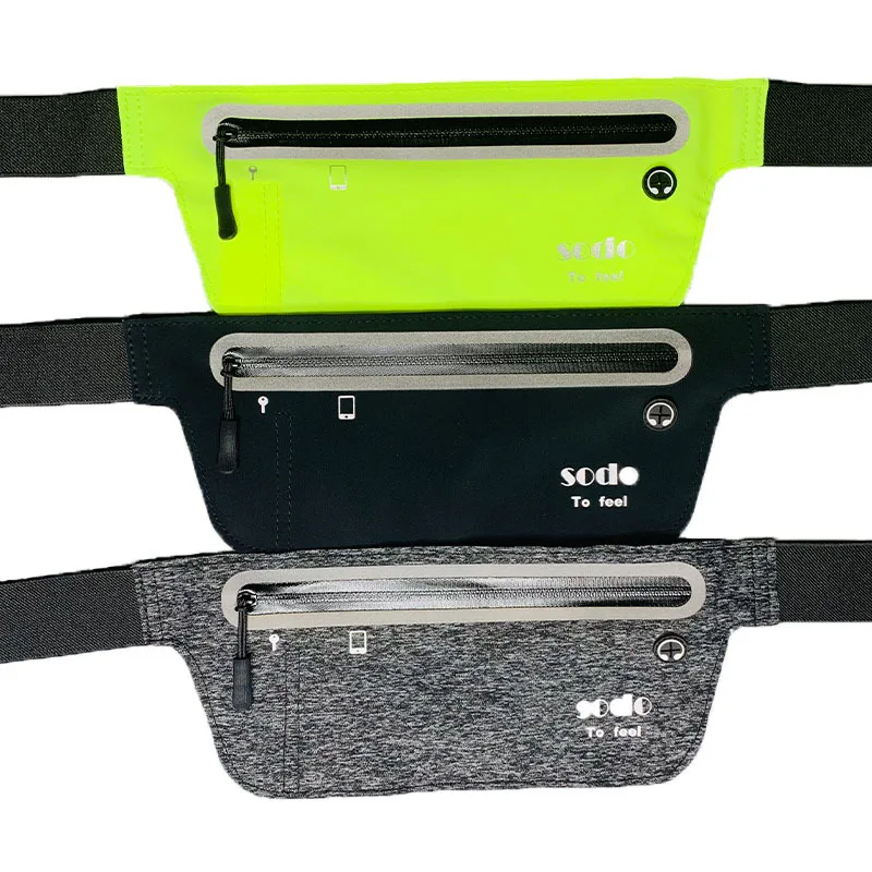 

Sports Waist Pack Men And Women Running Mobile Phone Bag Multi-functional Outdoor Running Body Hugging Waterproof Anti-theft Poc