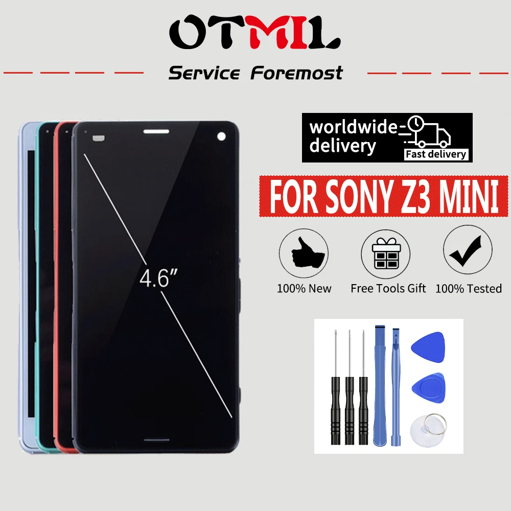 4 6 &quotдля SONY Z3 Compact D5803 D5833 с рамкой ЖК дисплей модуль панель монитора + сенсорный