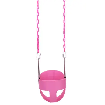 

Children's Swing Plastic Bucket Seat Indoor Outdoor Single Hanging Basket Safe Durable Non-toxic Moisture-proof Bearing 150kg