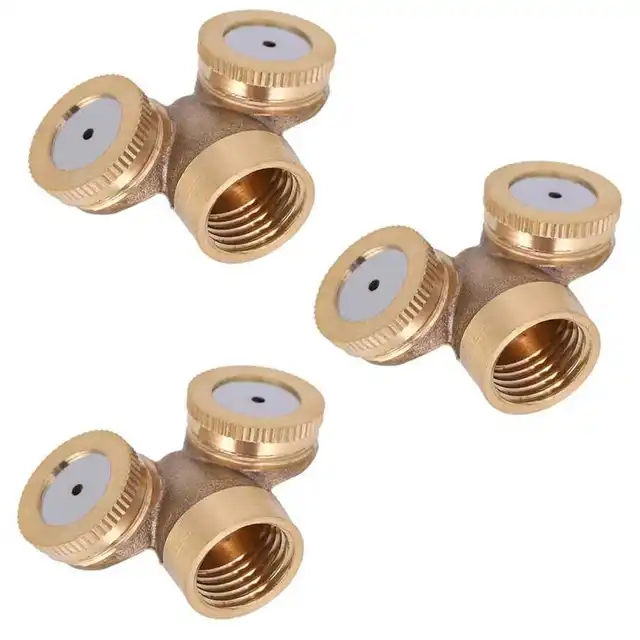 3 db G1/2 Dn15 Réz Ködös Fúvóka Kerti Öntözés Öntöző Sprinkler Permetező Szerszámok Sárgaréz Köd - Image 3