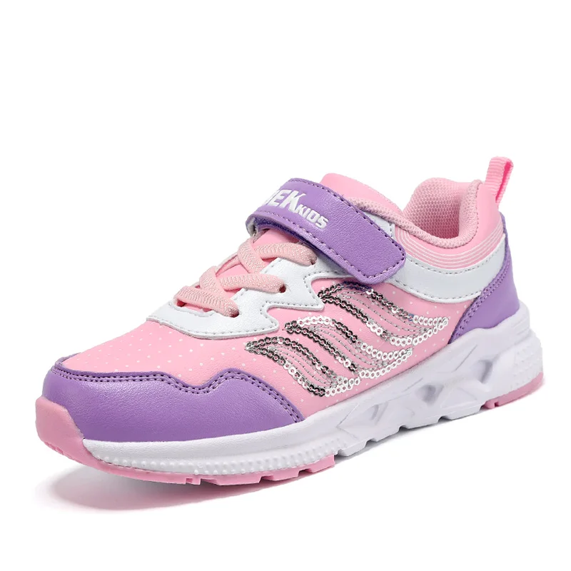 Kids Sneaker Lightweight Flat Girls Running Sneakers Outdoor Sport Trainer Children Teenager Spring Autumn Walking Sneakers - Цвет: Pink