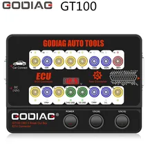 Godiag gt100 ferramentas automáticas obd ii quebrar caixa ecu conector