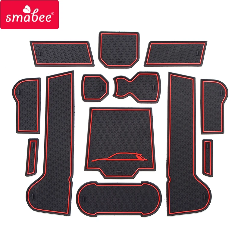 Smabee Antiscivolo Porta Slot Pad Per Volkswagen T-Roc Accessori Interni Antiscivolo Porta Slot Pad In Gomma Per Coaster Adesivo Auto