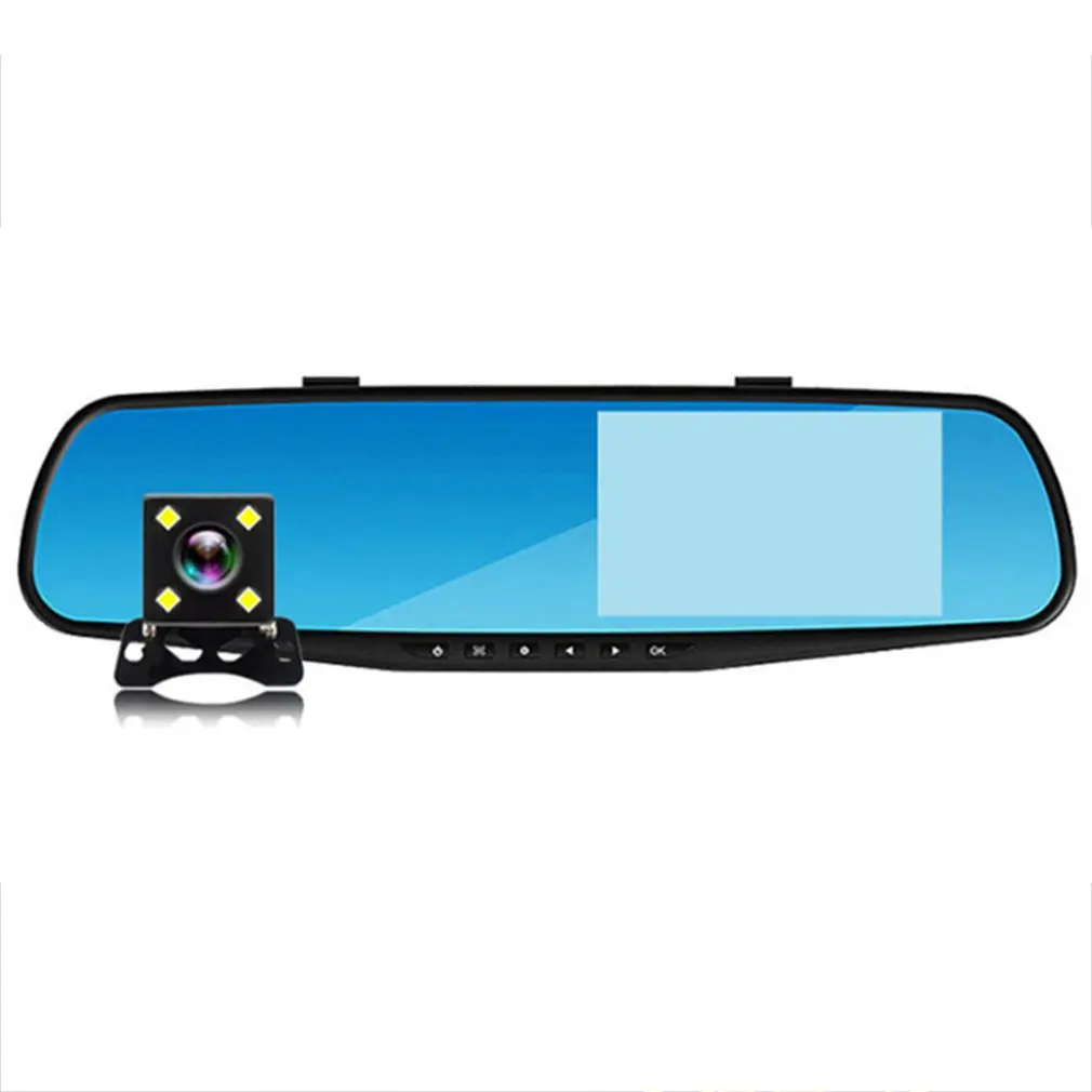 

4.3 Inch Rearview Mirror Driving Recorder Car Hd Dual Lens Reversing Panoramic Monitor Driving Recorder
