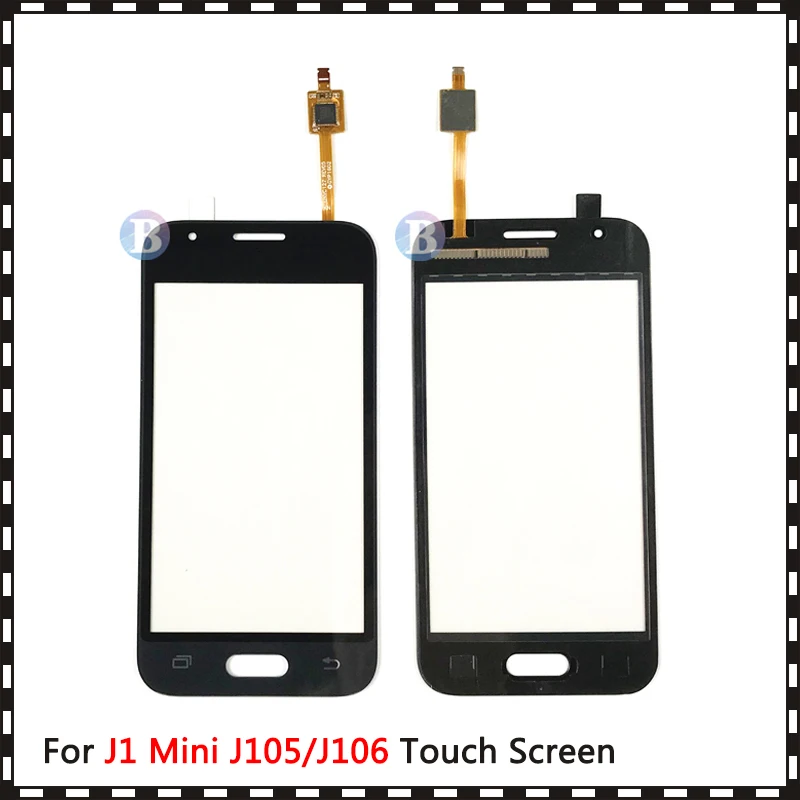 10 шт./лот сенсорный экран для samsung Galaxy J1 мини SM-J105F J105 и J106 дигитайзер панель сенсор объектив стекло