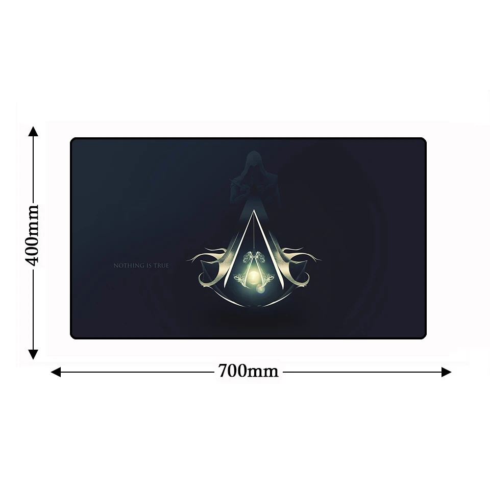 Lockedge большой игровой 700*400 мм Assassins Creed коврик для мыши Натуральный каучук геймерский ноутбук Противоскользящий большой коврик для мыши ПК коврик для мыши - Цвет: 7