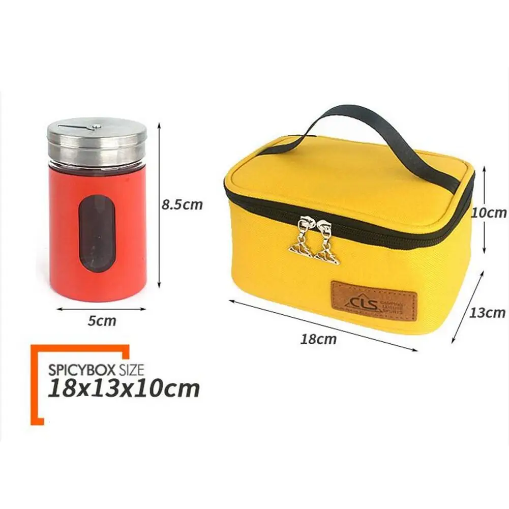 MeterMall Outdoor Condiment Bottle Set Sainless Steel Camping Barbecue Kitchen Accessory