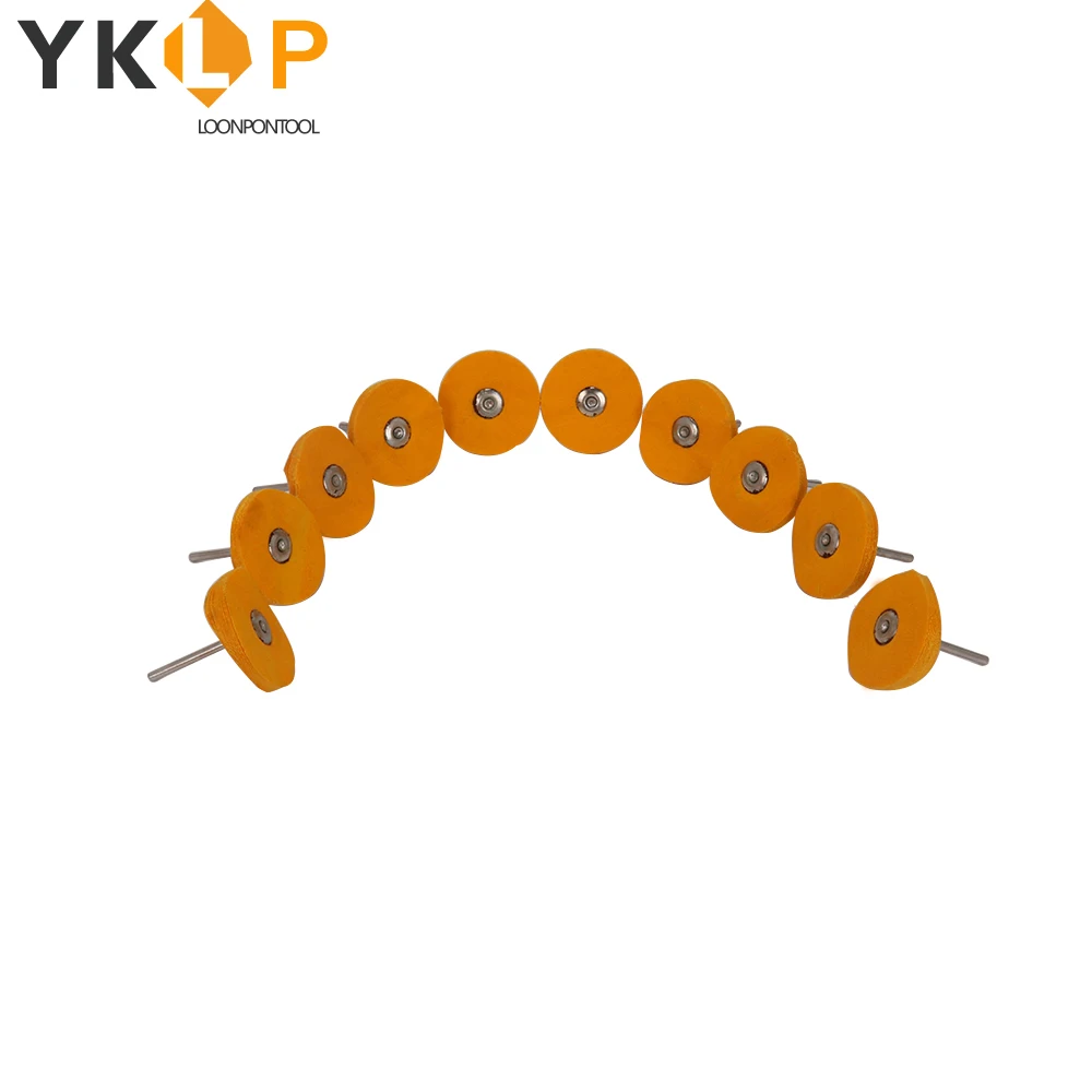 38 мм желтая Полировочная салфетка для полировки колес роторный инструмент 1/8