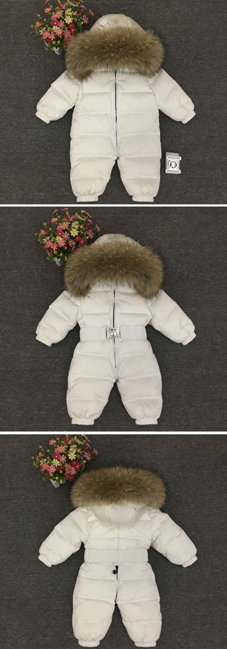 Newborn Winter Romper Baby Snowsuit Infant Overcoat Kids Snow Wear Jumpsuit Duck Down Coatton Liner Child New Year Costumes