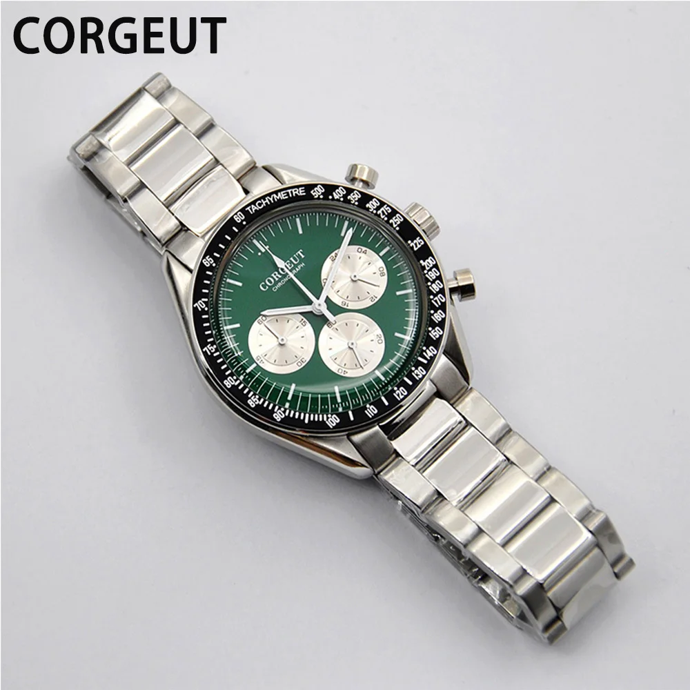 Часы мужские кварцевые с хронографом нержавеющая сталь 24 часа | Наручные часы