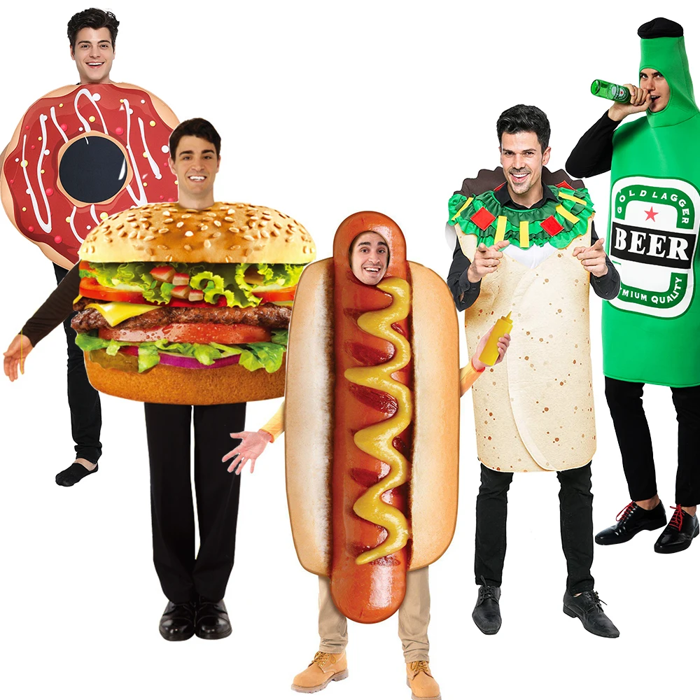 Adult Hamburger Costume Hot Dog Purim Costume Pizza Costume 2021 Lobster Co...