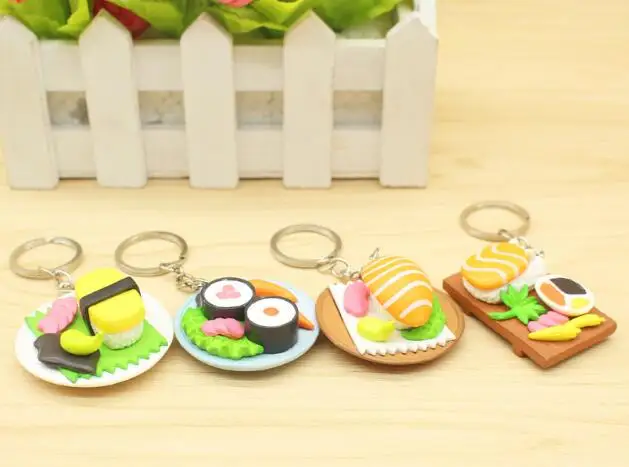 

Брелок для ключей с имитацией суши, 10 шт./лот