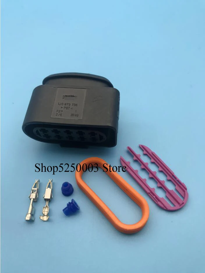 4 шт. 10 Pin/Way Polig фара/фара разъем Автомобильный Электрический штакер 1J0973735
