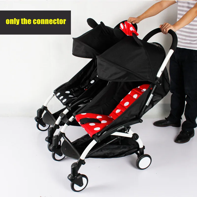 3pcs Coupler Bush Insert Into The Strollers For Babyzen Yoyo Yoya Stroller Connector Adapter Make YOYO Into Double Strollers