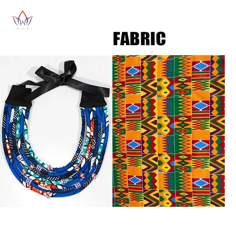 Hot Sale African Style Multi Stands Transparent Bead Rope Statement Necklace for Best Christmas Gift WYA064 - Цвет: 11