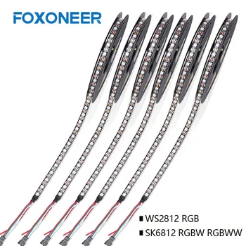 

LED Pixel Strip White/Black PCB Addressable WS2812 WS2812B Pixel LED Strip 5050 RGB RGBW RGBWW 30/60/144LEDs DC5V SK6812 Digita