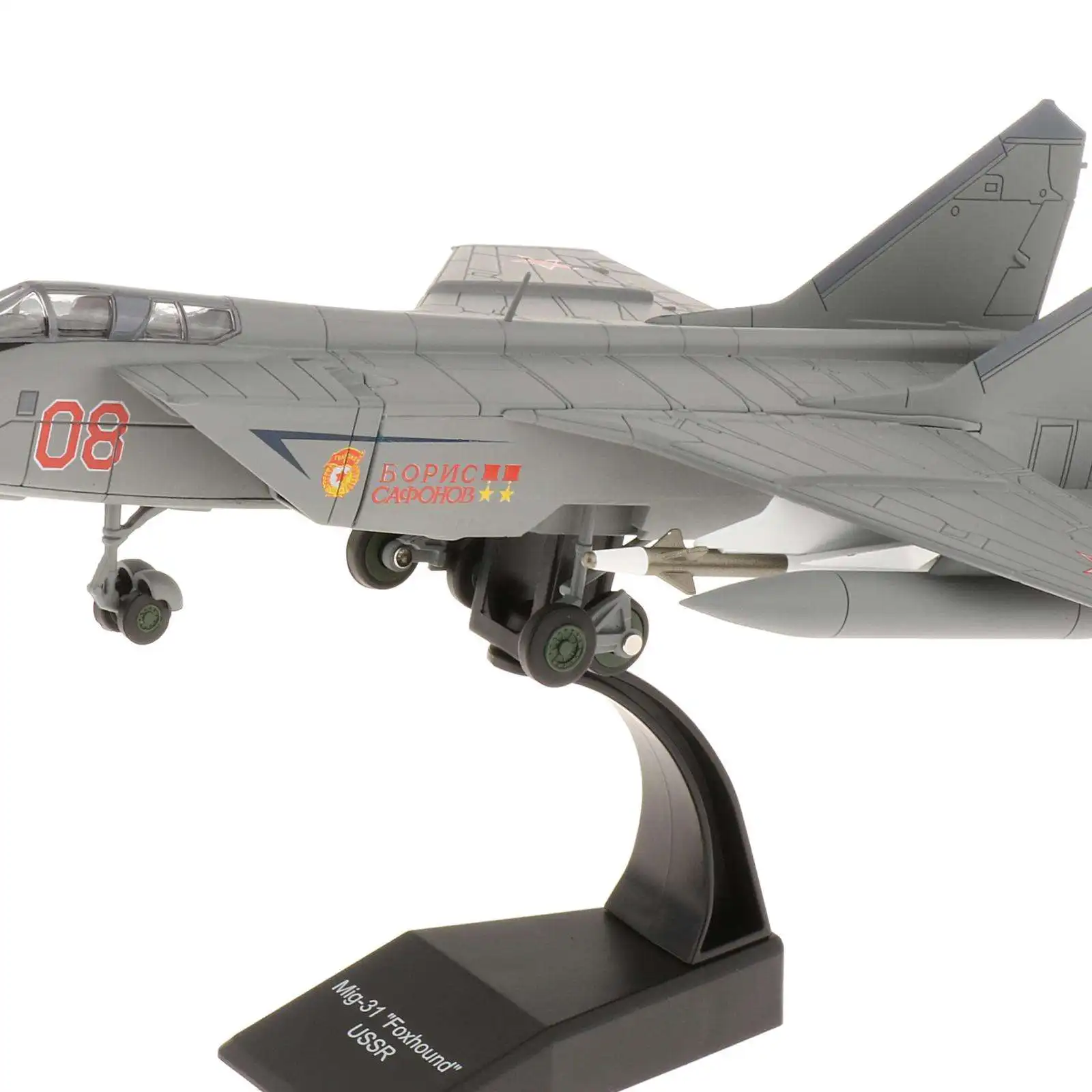 Модель самолета из сплава 1/72 Mig-31 с подставкой для дисплея украшение детей и