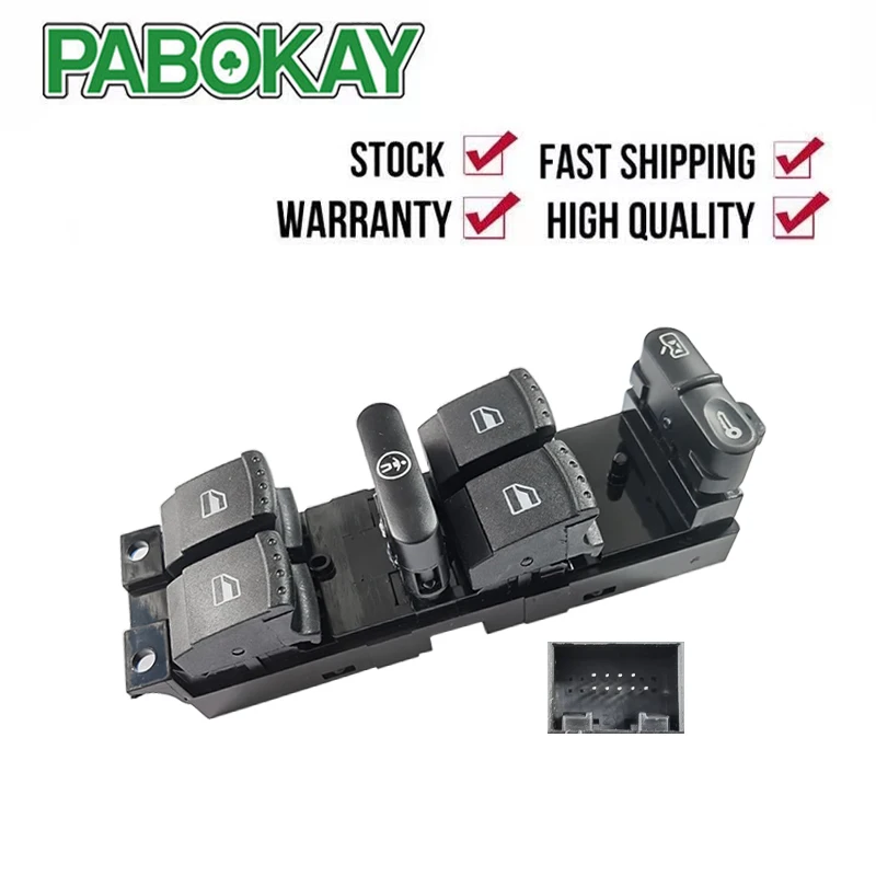Новый переключатель окна для VW Bora Golf Seat Leon Skoda Superb Driver Side 1J4959857B | Автомобили и