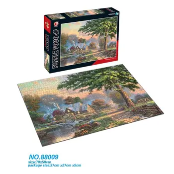 

1000pcs/set Jigsaw Puzzles House Flower Paper Assembling Puzzle Educational Toys N1HB