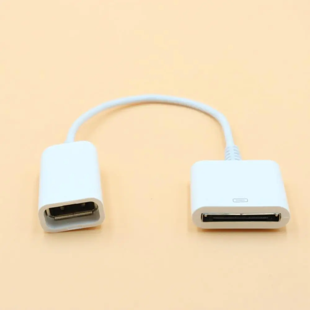 Белая док-станция с 30-контактным разъемом мама к USB 2 0 для зарядки данных