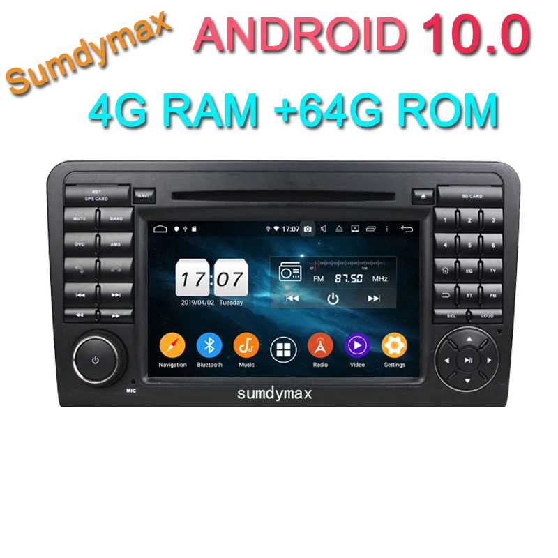 Octa core 4G RAM 128G ROM Android 10 car dvd player for Mercedes Benz ML GL CLASS W164 ML350 ML500 GL320 radio stereo navigation |