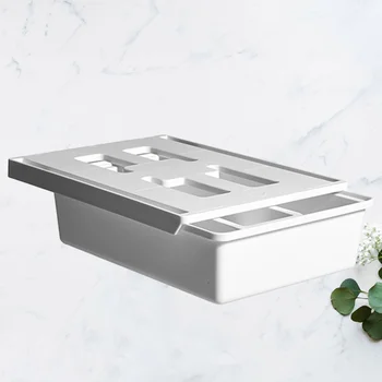 

1Pc Hidden Desk Bottom Storage Box Office Table Bottom Organizer Sundries Stationery Holder Creative Drawer Under Table with Cov
