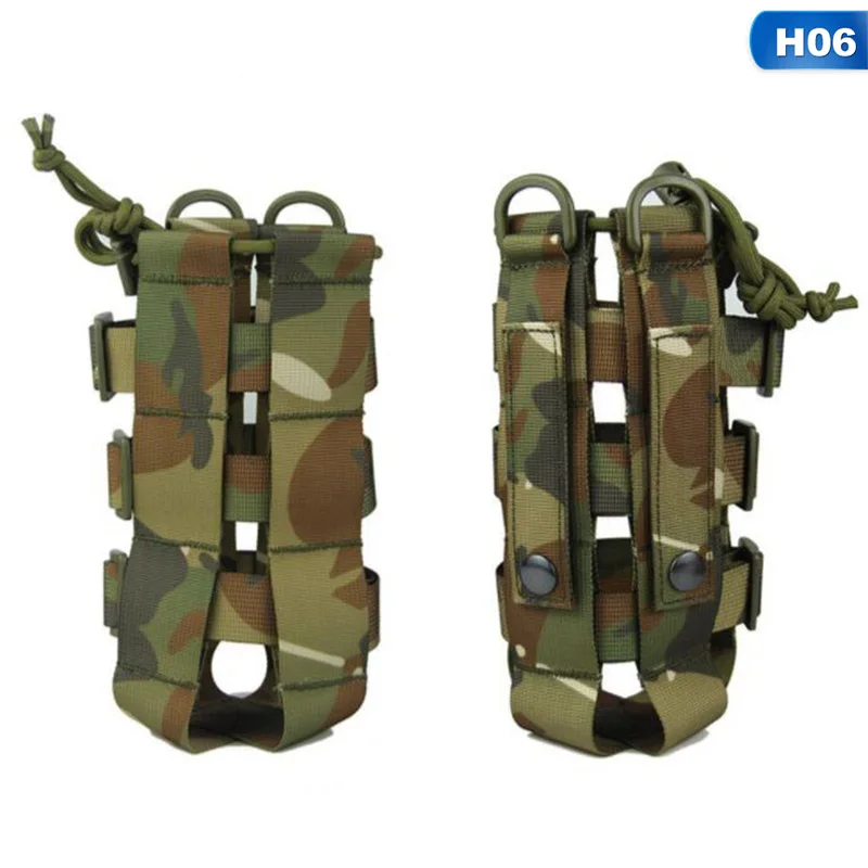 0.5L-2.5L тактический Molle мешок бутылки воды Нейлон Военный чехол для фляги кобура Открытый путешествия чайник сумка - Color: 06