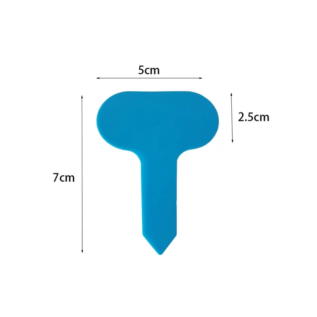 100Db Növényi Jelölők T Alakkerti Címkék Kertészeti Pvc Műanyag Növények Óvoda Bonsai Zamatos Osztályozási Kártya - Image 3
