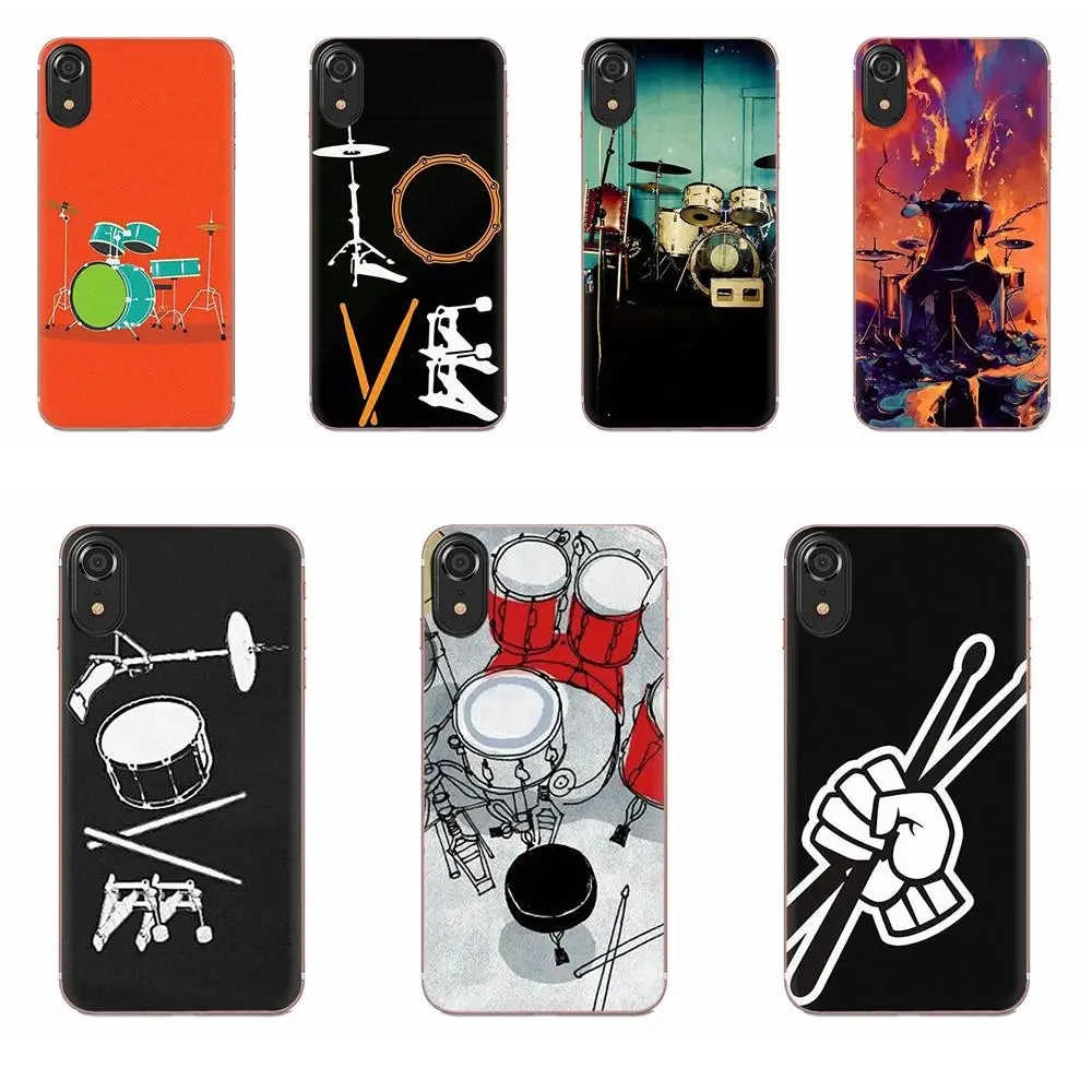 

Colorful For Huawei Honor Nova Note 5 5I 8A 8X 10 Pro 9X For Moto G G2 G3 G4 G5 G6 G7 Plus Musical Instrument Drum Drawing
