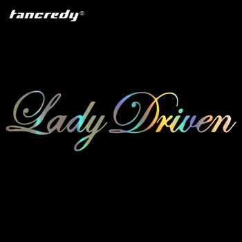 

New Car Styling 16*4.2cm Lady Driven Window Car Stickers and Decals Door Body Window Vinyl Stickers for Car Accessories