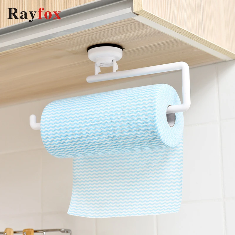 

Kitchen Accessories Bar Tools Storage Holders Racks New Suction Cup Bathroom Towel Shelf Wall Hanging Roll Paper Rack Organizer