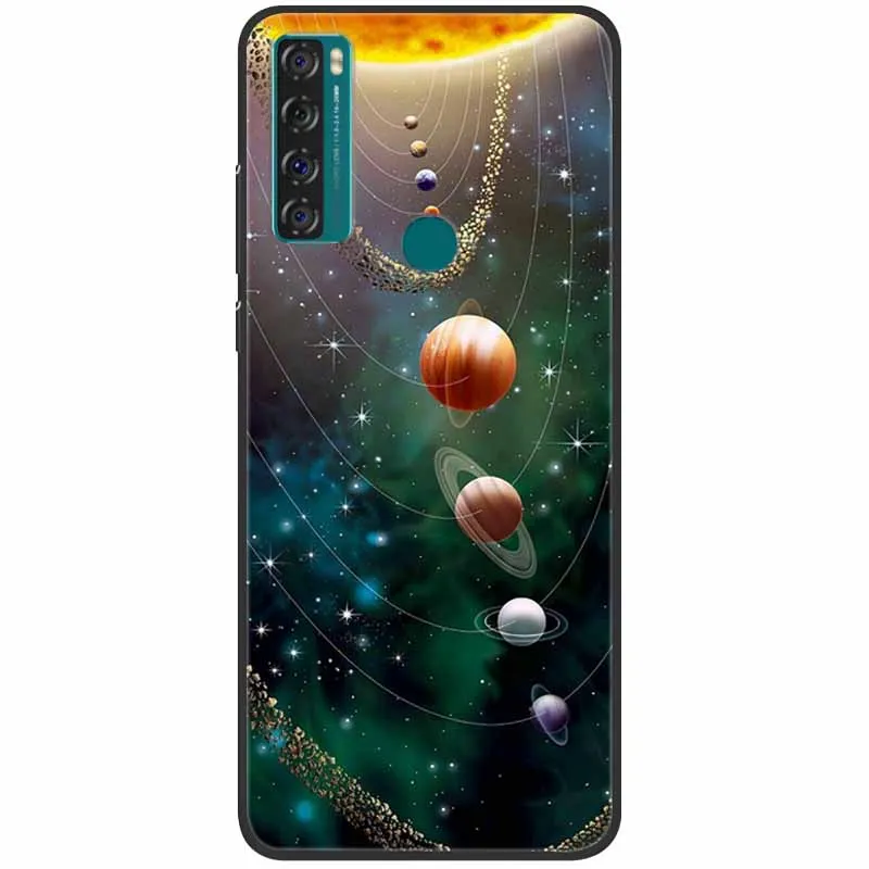 phone dry bag For TCL 20 SE Case Shockproof Soft Silicone Marble Phone Cover for TCL 20 SE Case 20se TPU Funda Painted Cartoon 6.82 inch Capa best waterproof phone pouch