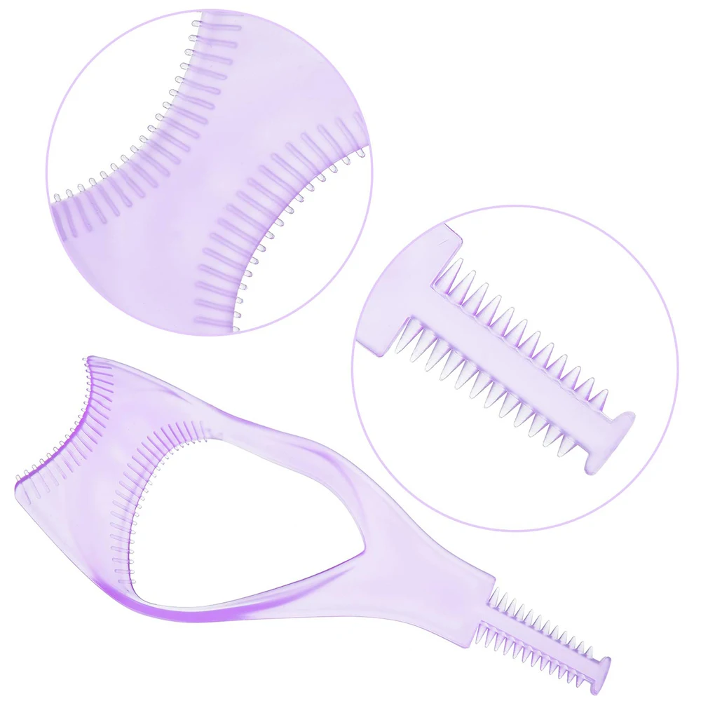 3 In 1 Makeup Mascara Shield Guard Eye Lash Mascara Applicator Comb Eyelash Curling makeup Brush Curler Cosmetics Tools