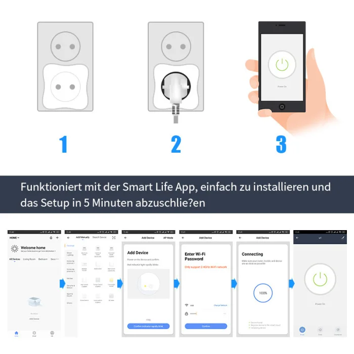 Wifi адаптер для карт памяти розетка ЕС вилка умный выбор времени для Alexa для Google Assistant OUJ99