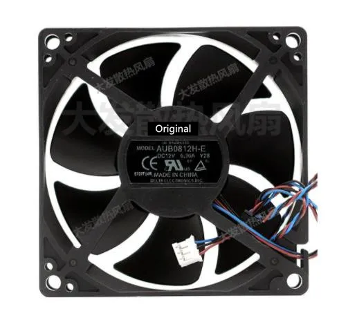 

Original 100% working AUB0812H-E 8cm 8025 12V 0.3A 8CM 3 wire projector axial cooling fan
