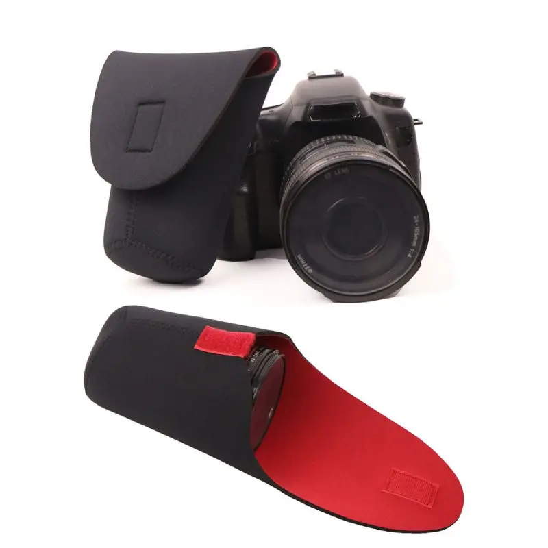 Bolsas de Neopreno para Lentes Camara Reflex/Canon/Nikon/Sony Tamaño S M L XL MyGadget Juego de Fundas Protectoras para Objetivos Fotográficos 