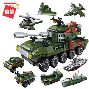 

Enlighten Building Block Military Battle Army Land Force Amphibious Panzer 361pcs MOC Educational Brick-Without Original Box