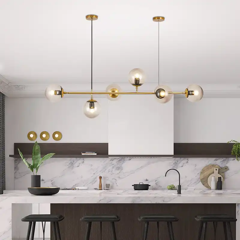 Glass Molecular Light Rose Edison Glass Bubble Chandelier Rose Gold Long Tube Globe Glass Globe Chandelier Lamp Fixtures Aliexpress