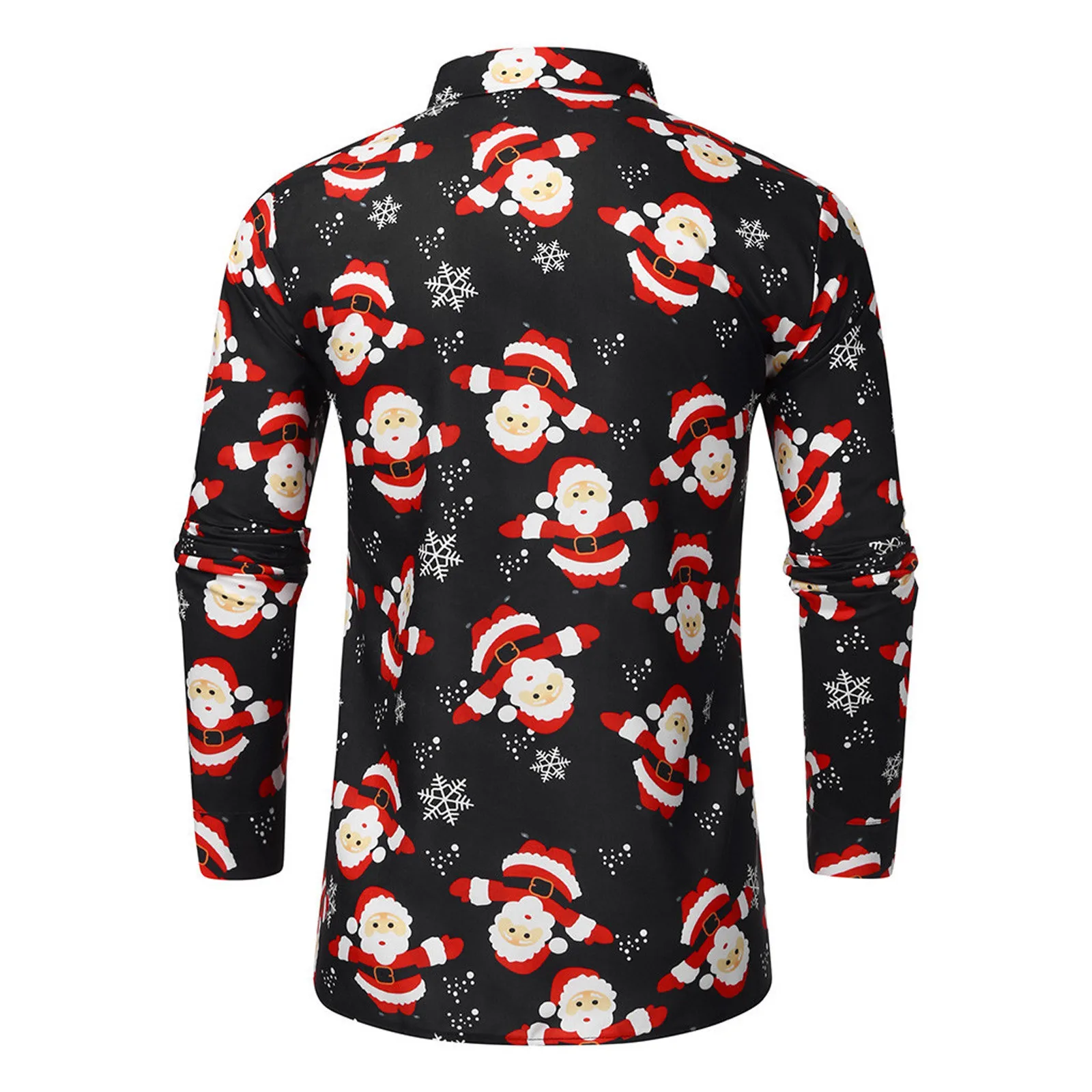 Men Christmas Shirts Blouse Autumn 