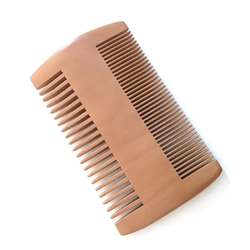 Набор овальных густых щеток для бритья с деревянной бородой и усами для лица, набор расчесок для ухода за бородой и волосами для мужчин D5BF