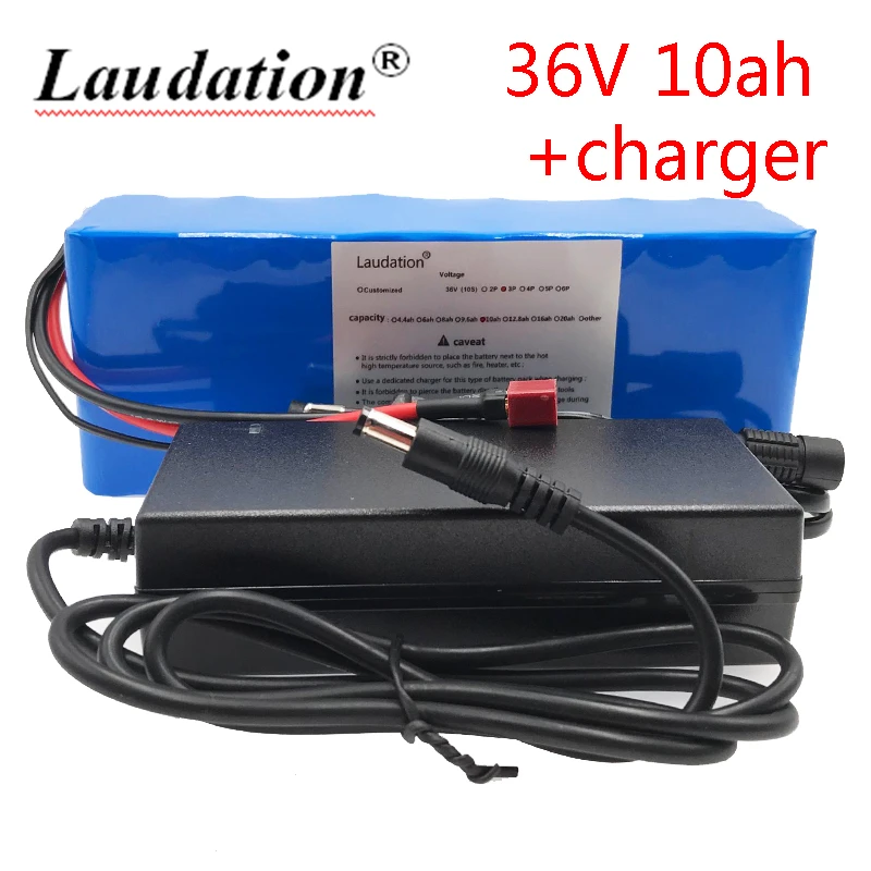 

Laudation 36V 10Ah Li-ion battery for electric bicycle 500W engine or Motorcycle Scooter with BMS High Power 10S 3P